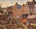 La feria Dieppe tarde soleada 1901 Camille Pissarro parisino